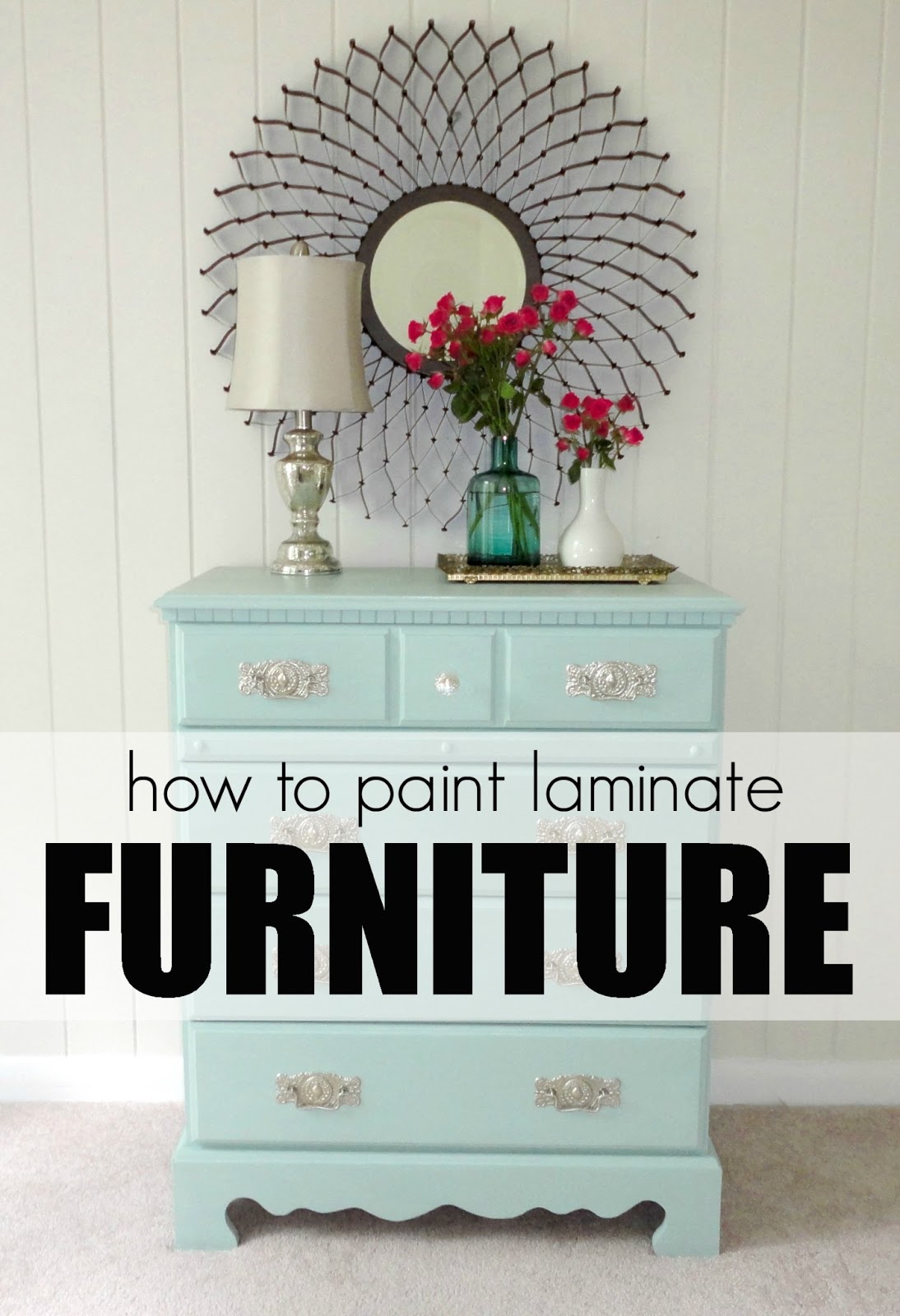 How To Paint Laminate Furniture in 3 Easy Steps! LiveLoveDIY Bloglovin’